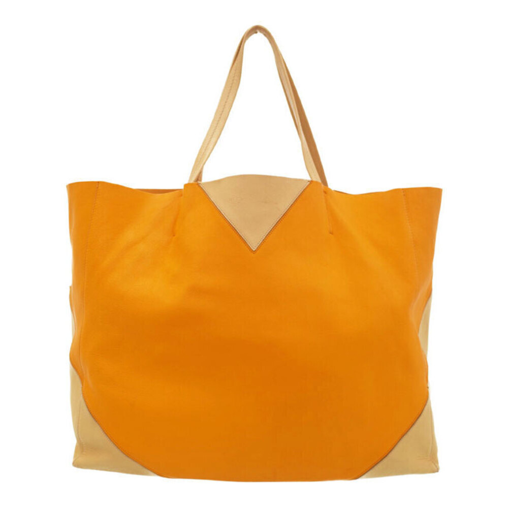 Celine Logo Two Tone Horizontal Cabas Tote Bag - Picture 1 of 9